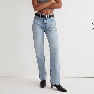 Madewell The ‘90s Straight Jean in Mercer Wash - sz 30